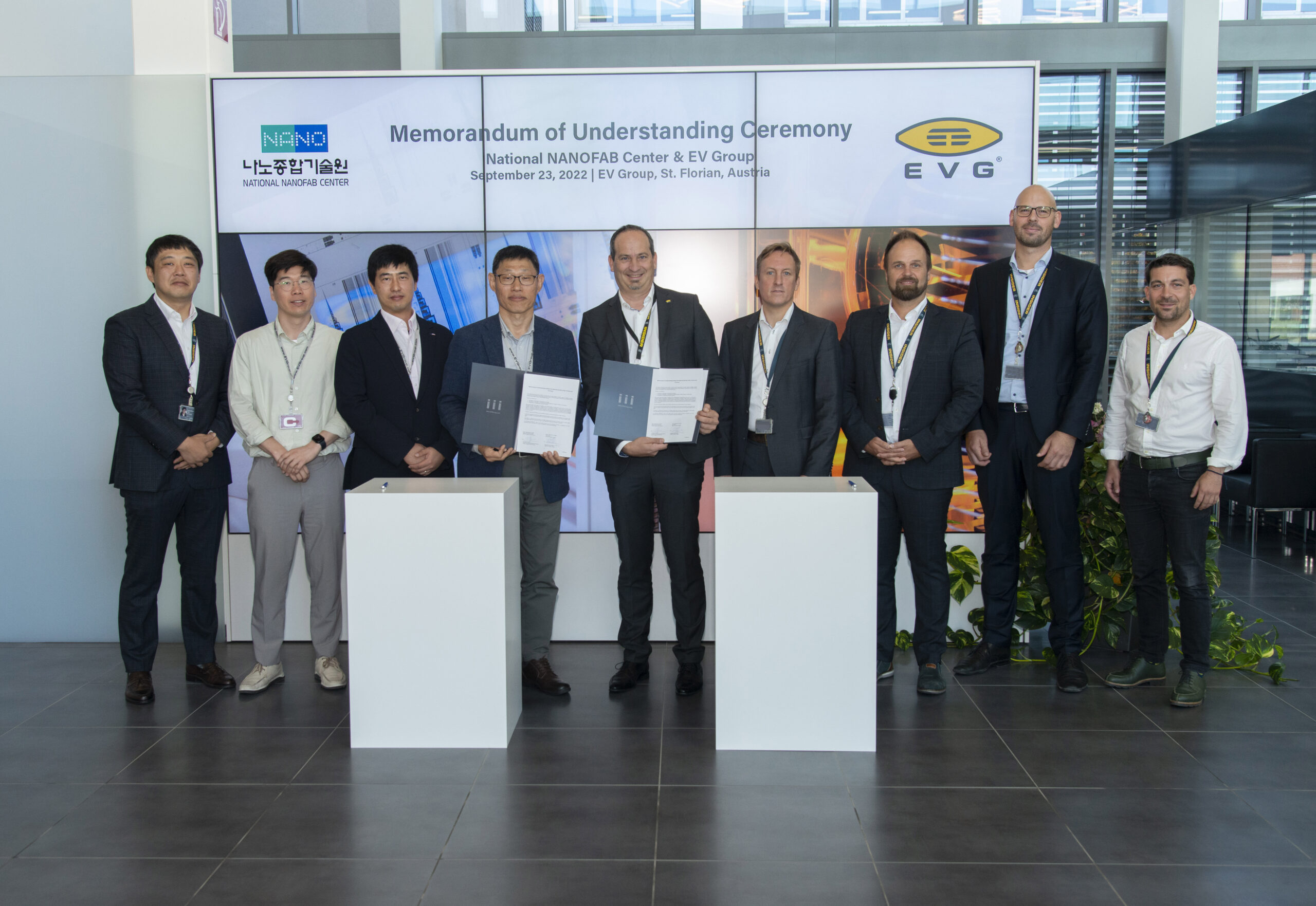 EVG, Korea National Nanofab Center Sign MoU on Nanotech, IoT Sensors | AEI